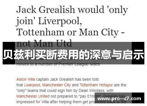 贝兹利买断费用的深意与启示 贝兹利买断费用的深意与启示