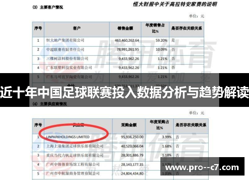近十年中国足球联赛投入数据分析与趋势解读