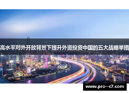 高水平对外开放背景下提升外资投资中国的五大战略举措