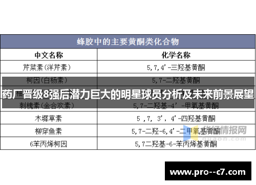 药厂晋级8强后潜力巨大的明星球员分析及未来前景展望