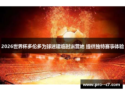 2026世界杯多伦多为球迷建临时露营地 提供独特赛事体验 2026世界杯多伦多为球迷建临时露营地 提供独特赛事体验